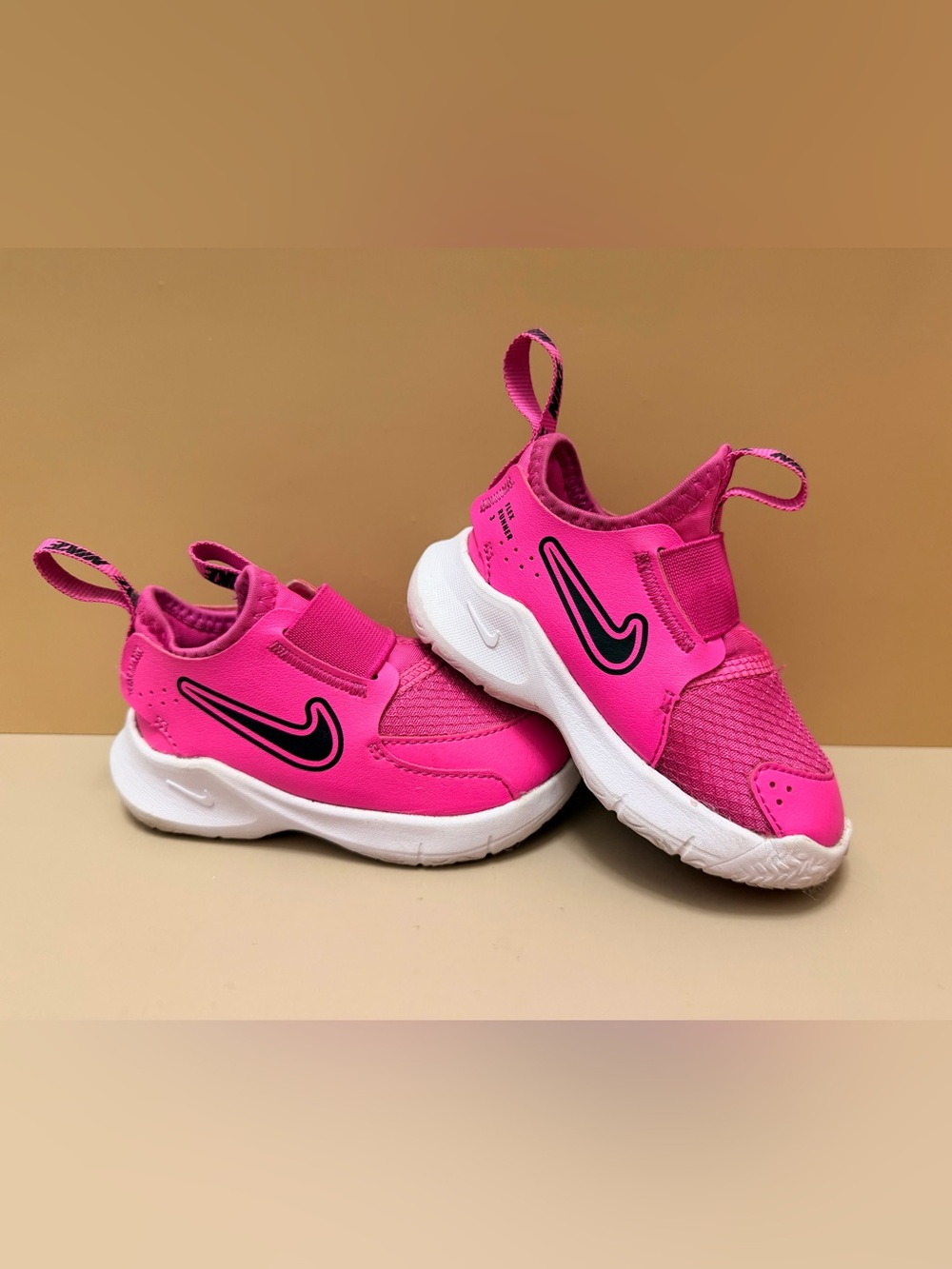 Nike Kids Bright Pink Slip-On Sneakers with White Soles